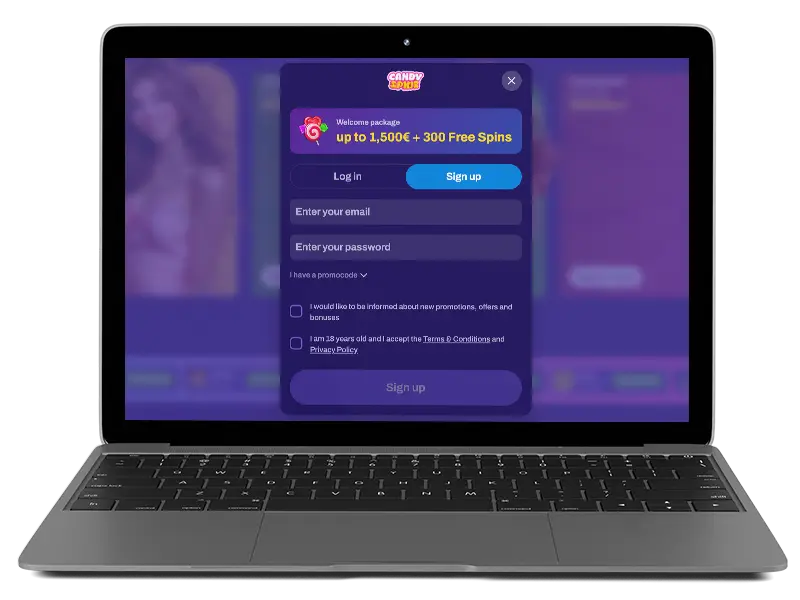 How to Register at CandySpinz Casino